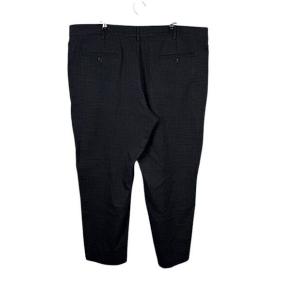 Savane Men's Dress Pants Charcoal Stretch Comfort Trousers Suit Pants Size 40x30 - Picture 3 of 13